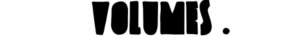 VOLUMES logo VOLUMES logo