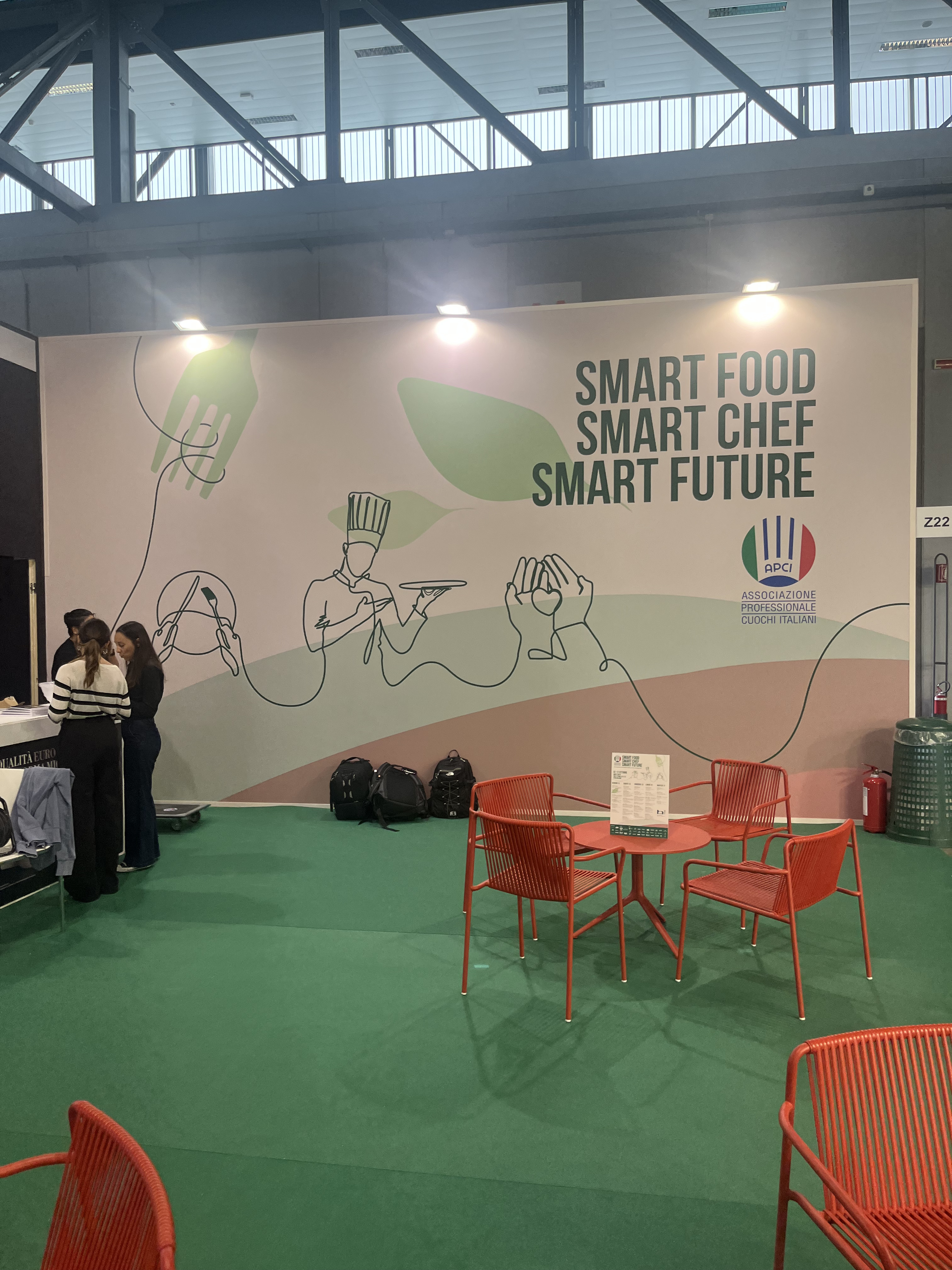 L’area lounge dello stand APCI