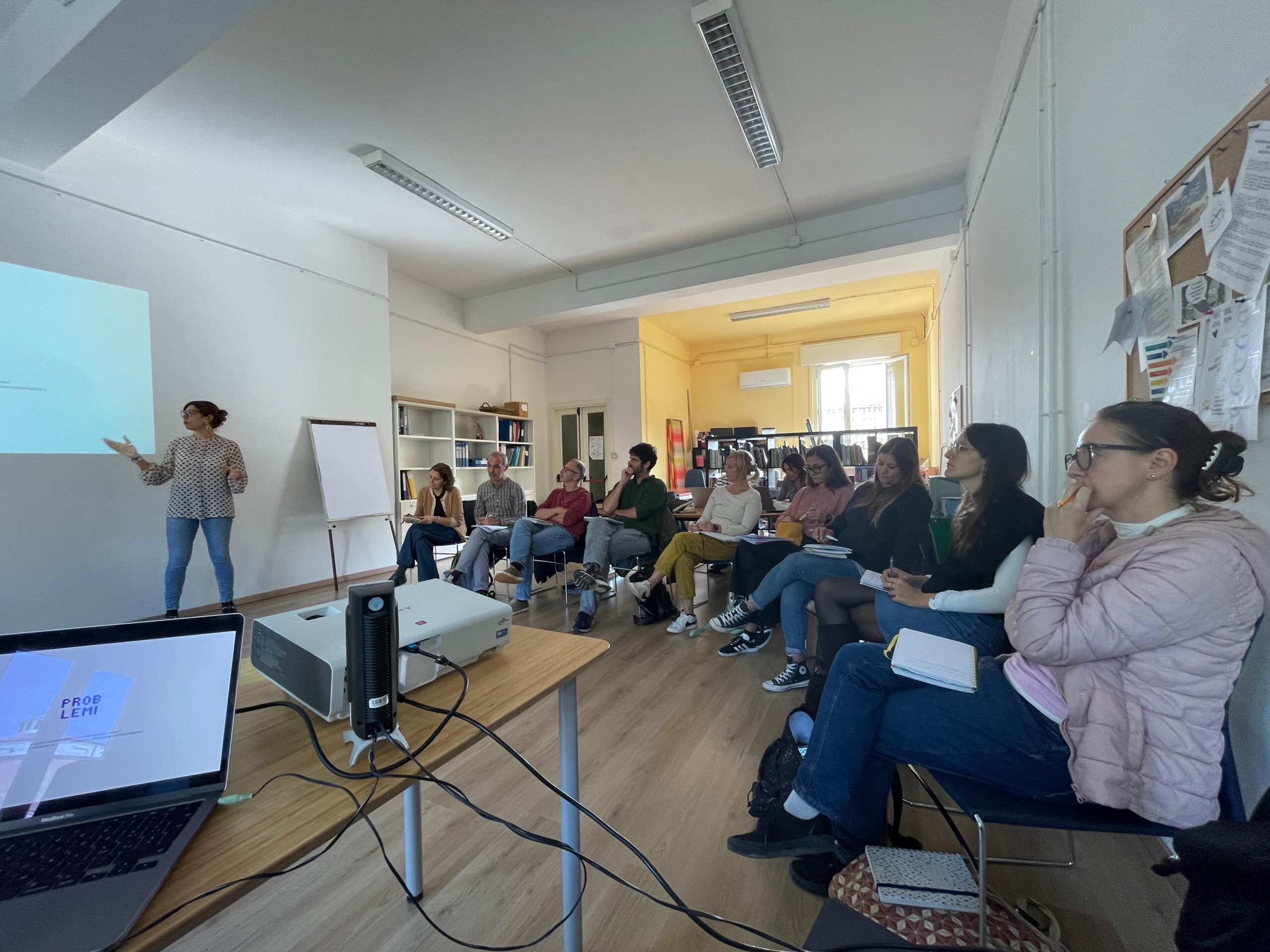 Aula del corso di formazione sulla comunicazione d'impatto per CSS Forlì