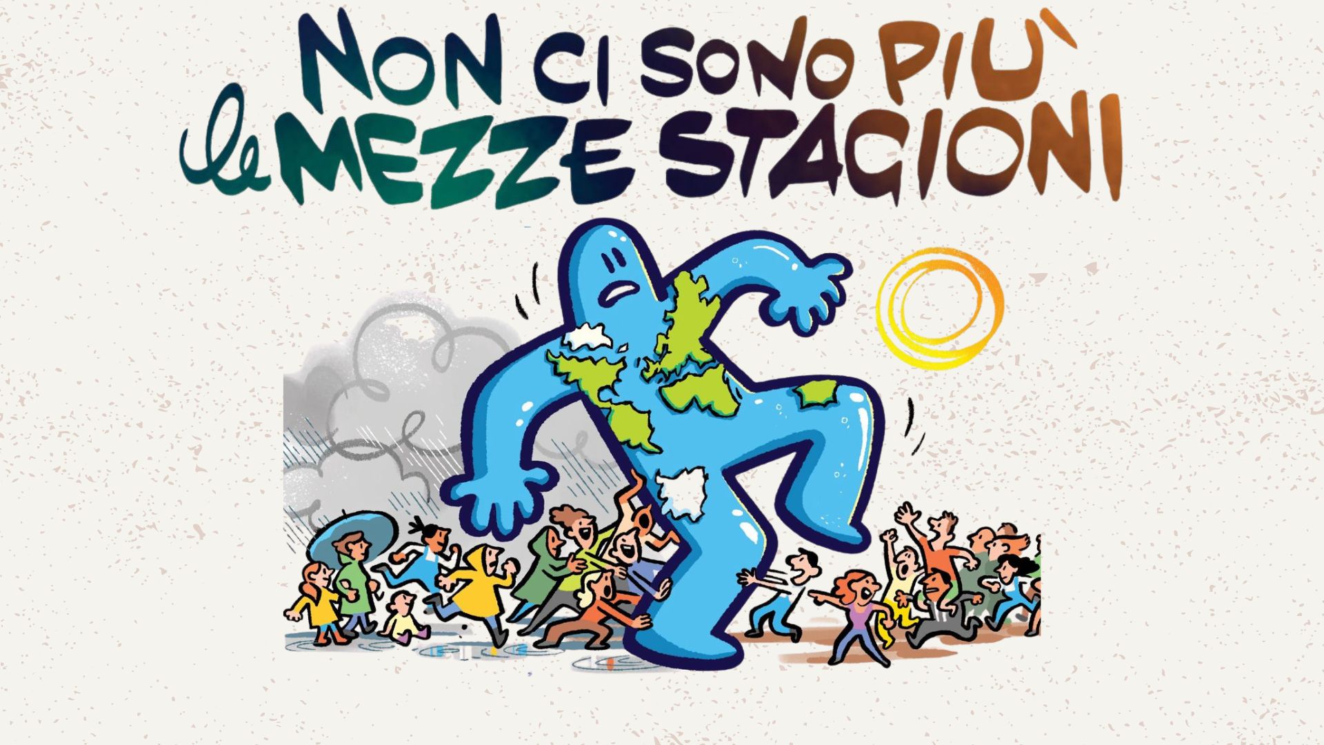 Illustrazione Non ci sono più le mezze stagioni, evento CEPI sul cambiamento climatico
