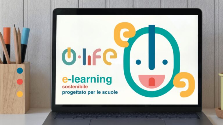 Portatile con O-life, e-learning di educazione ambientale per le scuole