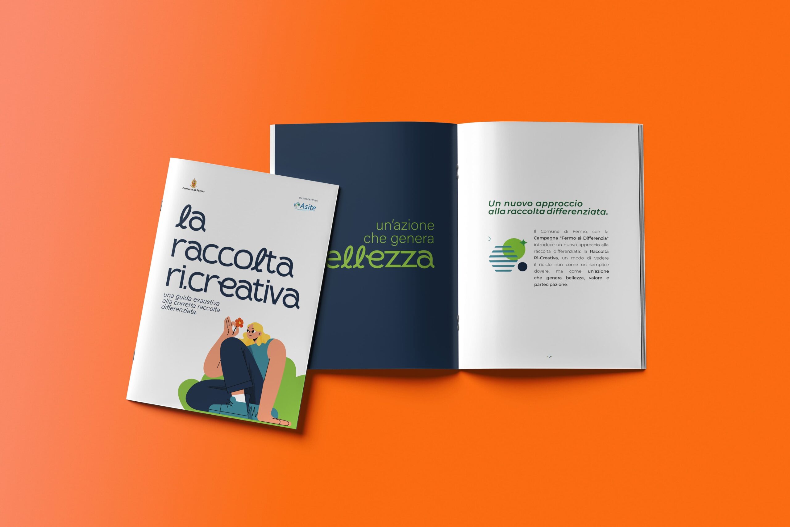 Brochure illustrata della campagna «La raccolta Ri-Creativa»