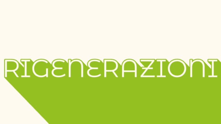 Logo di Rigenerazioni, concept di sostenibilità d'impresa per Adriatica Oli