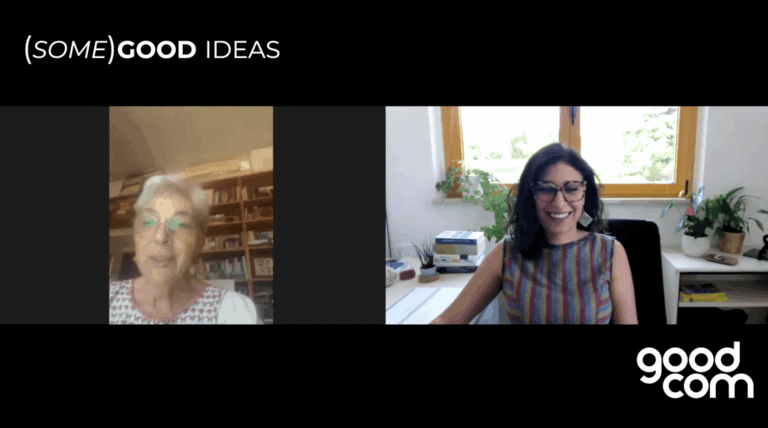 Videointervista (Some)Good Ideas di GOODCOM con Grazia Francescato sulla comunicazione sostenibile