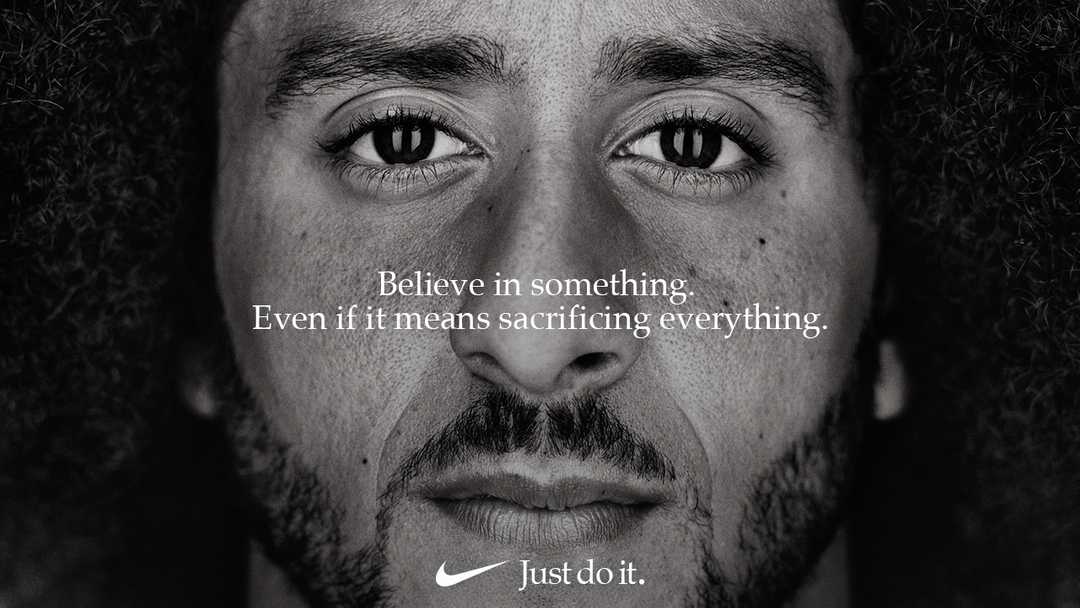 Pubblicità Nike Believe in something, esempio di brand activism