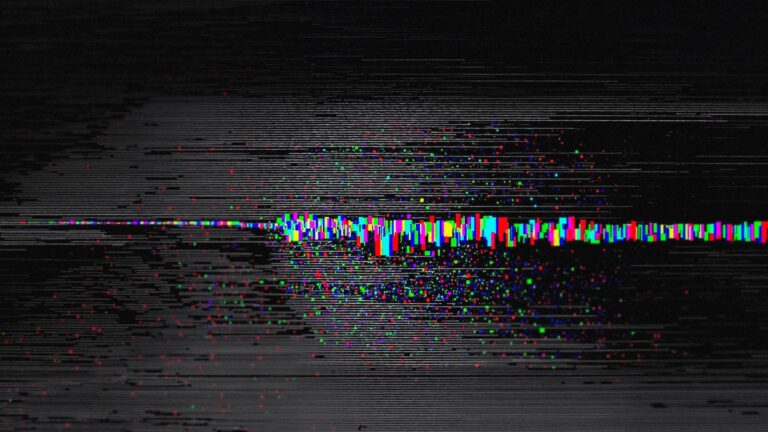 Immagine distorta che indica la perdita di contatto nella comunicazione